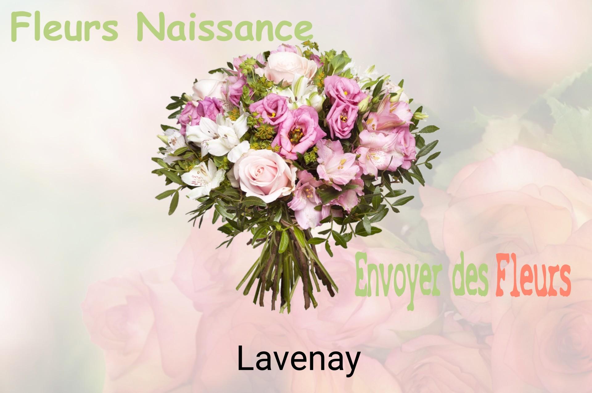 Bouquet de fleurs de naissance livré à Lavenay